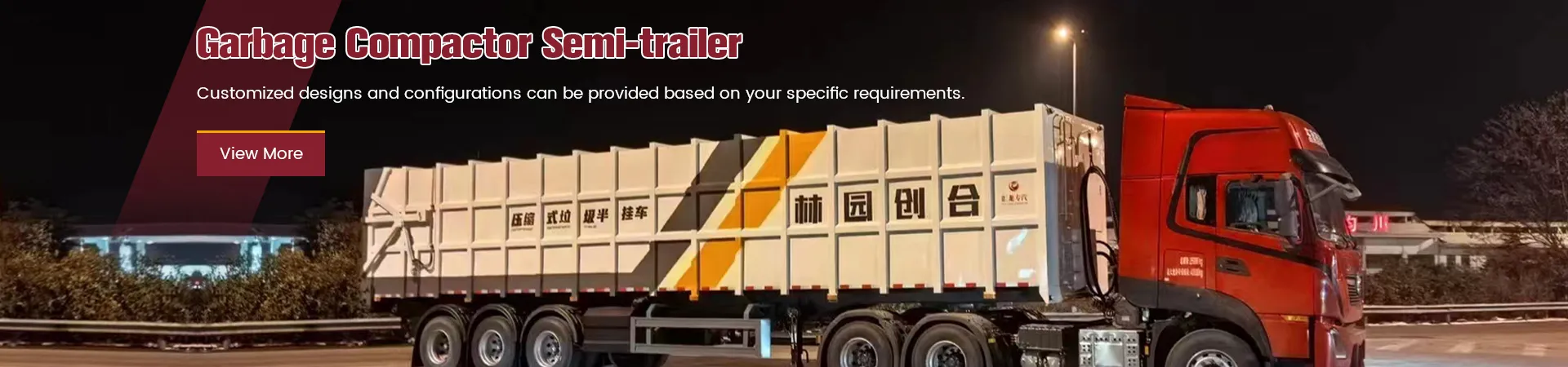 Garbage Compctor Semi-Trailer